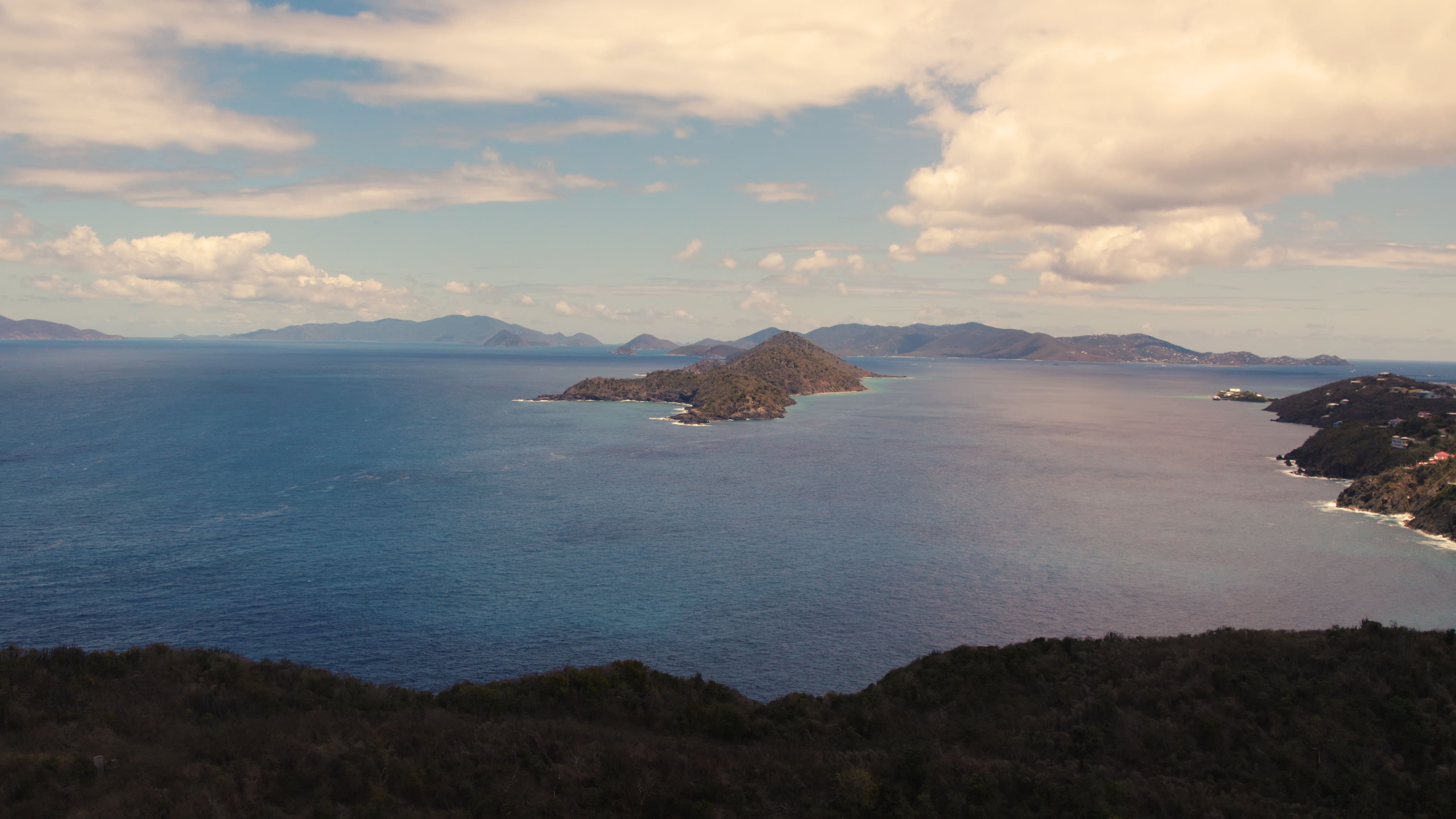 Ocean views of the British Virgin Islands